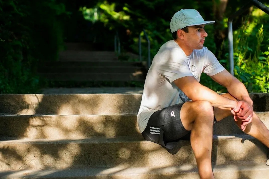 Model wearing the Sea Foam All Day Hat outdoors