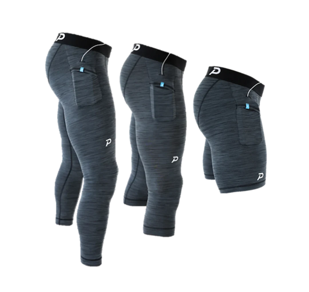 The Pacterra Essentials Kit: includes the Middy, 3/4 Strider, and Full-length Strider in charcoal grey SwingLoft fabric.